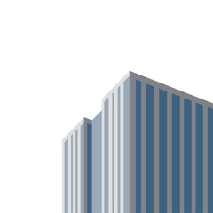 Glass Skyscraper Building &mdash; Modern High-Rise Architecture Vector