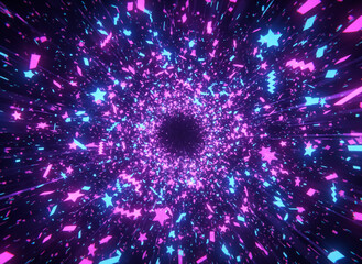 abstract background with colorful lights