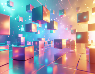 abstract background with squares