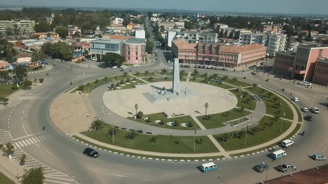 City of Huambo, Angola, Drone Point of View
