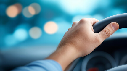 Driver education programs focused on defocused safety awareness, faceless training concept, prevention visualization detail, blurred educational background, safety concept, awarene