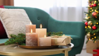 Luxurious Advent Candle Holiday Moment
