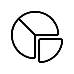 Fototapeta premium Pie Chart Diagram Icon