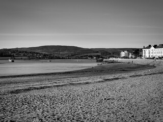 Exmouth beach in Devon, UK