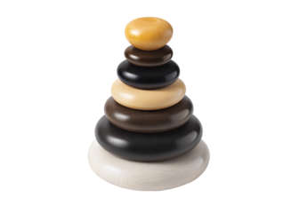 Stacking Ring Tower isolated on white background