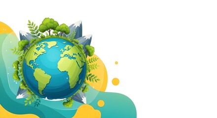 Eco Earth Illustration Background