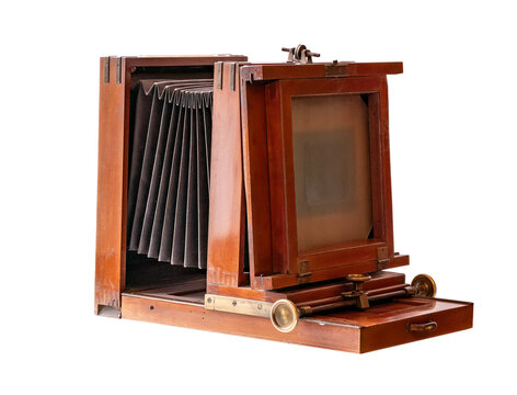 The old camera obscura white isolated