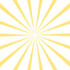 Yellow radial sunburst rays