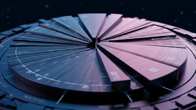 Futuristic pie chart