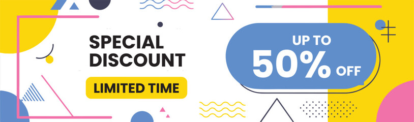 Vector illustration super sale banner template design, Big sales special offer

