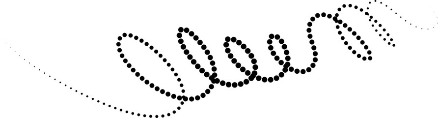 Line dot of spiral and wave, symbol, icon. Design element