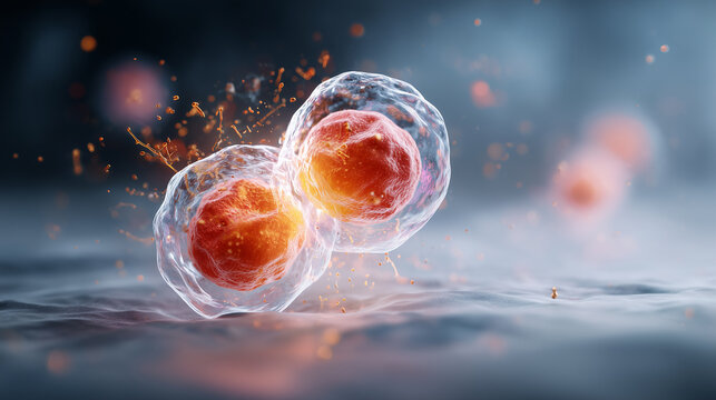 Tumor Zellteilung mitotische Teilung in mikroskopischer Darstellung