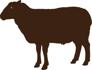 Sheep vector silhouette vector