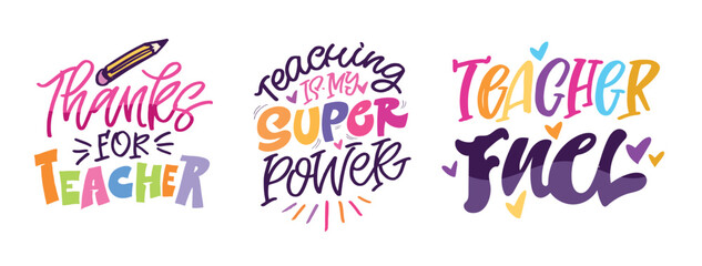 Funny hand drawn doodle lettering quote about Teaching. Lettering for t-shirt design, mug print, bag print, clothes fashion. 100% hand drawn vector image.