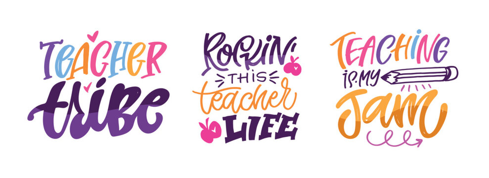 Funny hand drawn doodle lettering quote about Teaching. Lettering for t-shirt design, mug print, bag print, clothes fashion. 100% hand drawn vector image.
