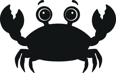 crab vector silhouette illustration