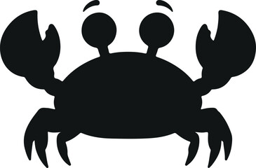 crab vector silhouette illustration