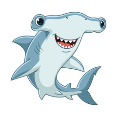Cute Hammerhead Shark Cartoon