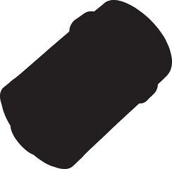 High quality isolated image of a cylindrical object