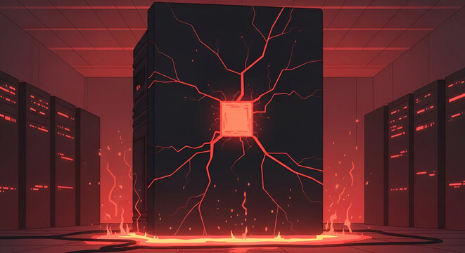 The Data Core A Visualization of Overload in Digital Information Processing Technology - Powered by Adobe