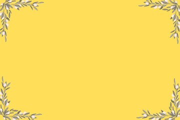 Simple Background Frame with Yellow Color Background, Unique Background and Amazing Style