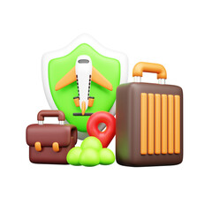 Business Travel & Tourism 3D Icon