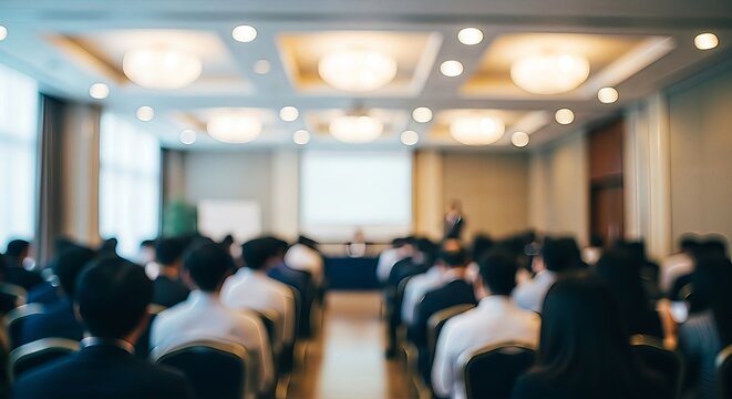 Large corporate conference showcasing attentiveness and professional development for modern