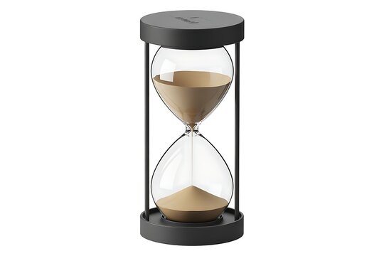 Elegant Sand Timer with Gray Frame Perfect for Time Management and Focus Productivity Tool