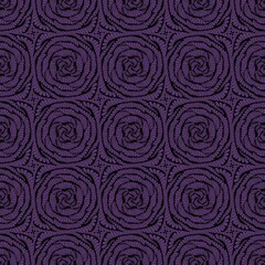 Intricate seamless  pattern composed of repeating swirl or spiral motifs, created from small, overlapping, teardrop-shaped elements (resembling petals or paisley). 