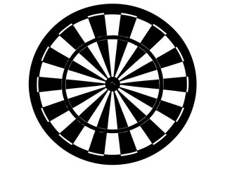 dartboard  simple   silhouette vector,target icon