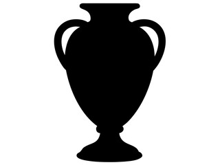 Obraz premium Pottery ceramic vase silhouette,urn silhouette vector