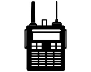 walkie talkie   black silhouette vector,walkie talkie  icon