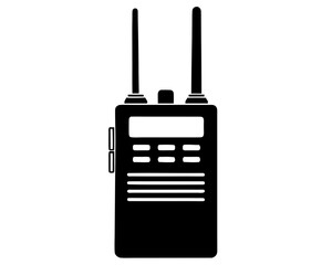 walkie talkie   black silhouette vector,walkie talkie  icon