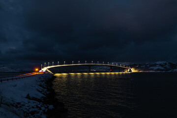 Beautiful island of Summary, Norway, in winter © naturenow