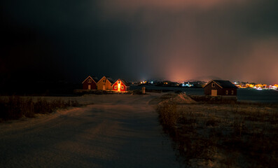 Beautiful island of Summary, Norway, in winter © naturenow