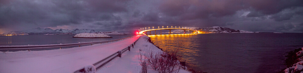 Beautiful island of Summary, Norway, in winter © naturenow
