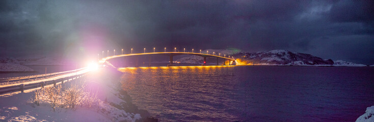 Beautiful island of Summary, Norway, in winter © naturenow