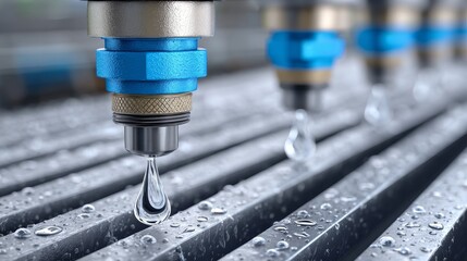 Innovative water jet machine process in factory systems high-pressure cutting table environment overview