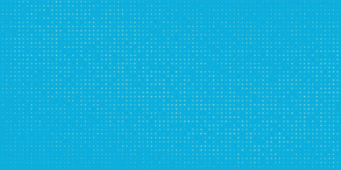 Colorful pixel mosaic pattern on a vibrant blue background, featuring an abstract digital texture of small squares in yellow, green.