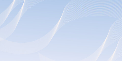 Light Blue Gradient Background with Flowing Lines and Subtle Curves for Clean,  illustration, wave, art, minimal, banner, futuristic,