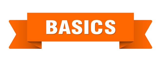 basics ribbon isolated on transparent background. basics ribbon