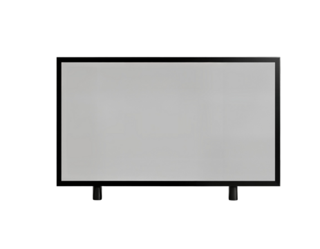 Blank Screen Display with Transparent Background