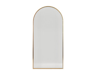 Elegant Arched Full-Length Mirror with Golden Frame