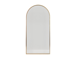 Elegant Arched Full-Length Mirror with Golden Frame