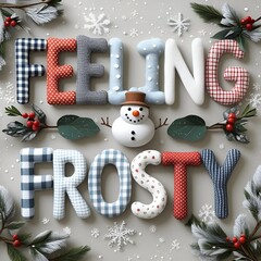 christmas decoration on wooden background