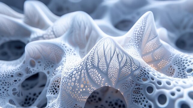 lean abstract mesh network in white neon