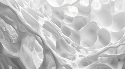 lean abstract mesh network in white neon