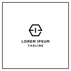 ei or ie hexagon logo