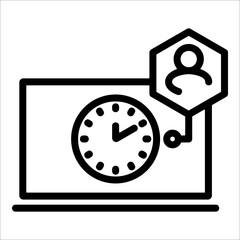 Obraz premium 24 Hours Support Icon Element For Design