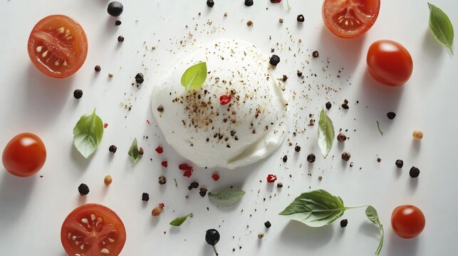 Savory Mozzarella Platter with Fresh Tomatoes